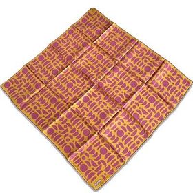 Armine 9174-57 Hardal Pembe Geometrik Desen Sura İpek Eşarp