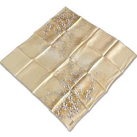 Armine 9177-52 Sarı Taş Çiçek Desen Tivil İpek Eşarp