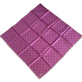 Armine 9178-31 Mor Turuncu Monogram Desen Tivil İpek Eşarp