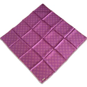 Armine 9178-31 Mor Turuncu Monogram Desen Tivil İpek Eşarp