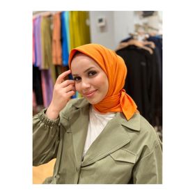 Armine APCE-21056 Turuncu Pamuk Cazz Eşarp