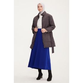 Armine Beli Kuşaklı Şişme Kaban 22k7808 Antrasit K22KA7808001-1389