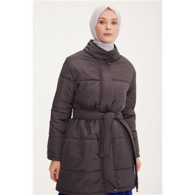 Armine Beli Kuşaklı Şişme Kaban 22k7808 Antrasit K22KA7808001-1389