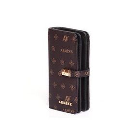Armine C-02 Kahve Baskılı Kadın Cüzdan