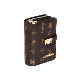 Armine C01 Kahve Baskılı Kadın Cüzdan