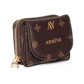Armine C10 Kahve Kadın Baskılı Cüzdan