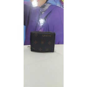 Armine C10 Mini Siyah Baskılı Kadın Cüzdan