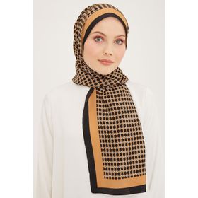 Armine F4714 Camel Siyah Petek Modal Kadın Şal