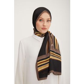 Armine F4714 Vizon Kahverengi Petek Modal Kadın Şal