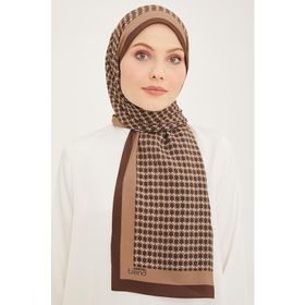Armine F4714 Vizon Kahverengi Petek Modal Kadın Şal