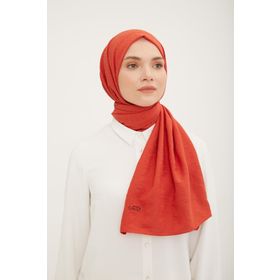 Armine Narçiçeği Çizgi Desen Pamuksu Dokulu Jazz Kadın Şal