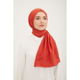 Armine Narçiçeği Çizgi Desen Pamuksu Dokulu Jazz Kadın Şal