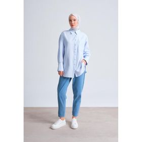 Armine ORT3444 Mavi Kadın Gömlek