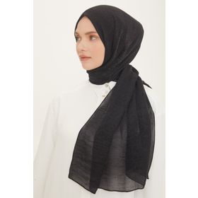 Armine Siyah Pırıltı Abiye Şal