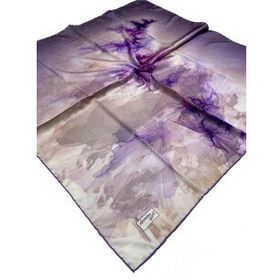 Armine Sport twill (tivil) Nostalji Desen Mor Lila Eşarp