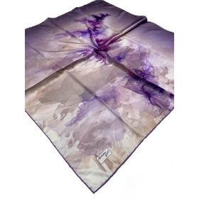 Armine Sport twill (tivil) Nostalji Desen Mor Lila Eşarp