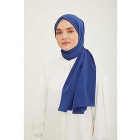 Armine SYR22372 Trend Mavi Kırınkıl Kadın Şal
