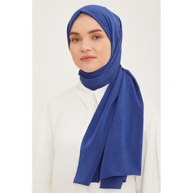 Armine SYR22372 Trend Mavi Kırınkıl Kadın Şal