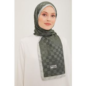 Armine SYR22377 Trend Koyu Yeşil Kırınkıl Kadın Şal