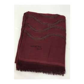 Armine SYR23746 Trend Bordo Pure Lina Kadın Şal
