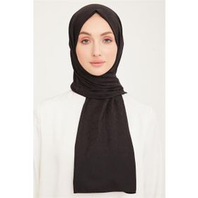 Armine SYR24953 Trend Life Jakarlı Siyah A Logo Dama Desen Kadın Şal
