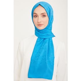 Armine SYR24957 Trend Life Jakarlı Turuncu A Logo Dama Desen Kadın Şal