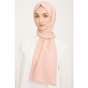 Armine SYR24959 Trend Lıfe Jakarlı Acı Kahve A Logo Dama Desen Kadın Şal