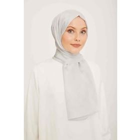 Armine SYR25055 Trend Jakarlı Gümüş A Logo Dama Desen Kadın Şal