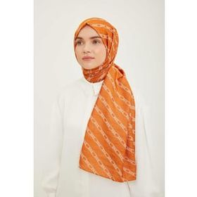 Armine SYR25108 Trend Pure Lina Kiremit Renk Zincir Desen Kadın Şal