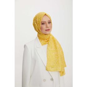 Armine Trend 2-22042 Sarı Pure Lina Şal