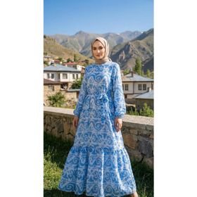 Armine Trend 25YT963 Mavi Kadın Elbise