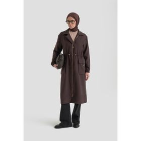 Armine Trend Kahverengi 26YT501 Cep D Toka Detay Kadın Kap