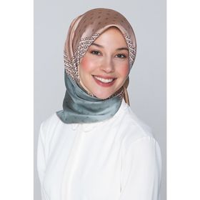 Armine TWILL_8113D_08 Kadın Desenli Dj Saf İpek Eşarp