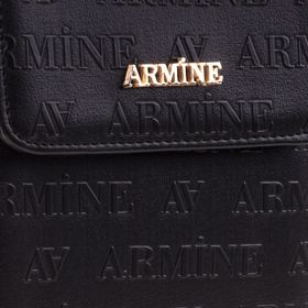 Armine Zincir Askılı Kadın Siyah Lazer Baskılı Çanta