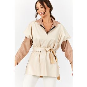 Armonika ARM-21K001054 Bej Kadın Bluz
