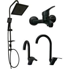 Armour Armatür Siyah Banyo Bataryası Seti