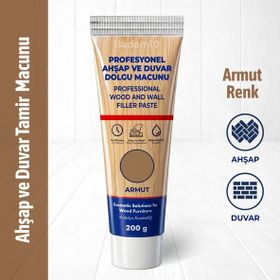 Armut Renk Mobilya Dolgu Çatlak Giderici 200 gr Ahşap Parke Duvar Tamir Macunu