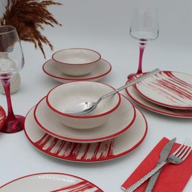 Arna Porselen Carmen Desenli 8 Parça 2 Kişilik Yemek Takımı