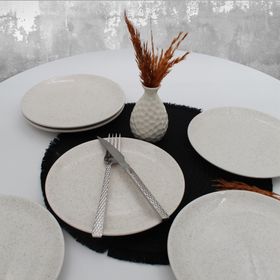 ArnaPorselen Arna 20 Cm Simli Seramik Pasta Tabağı
