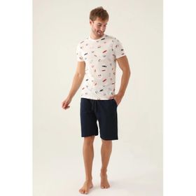 Arnetta 2984 Krem Erkek Pijama Takımı