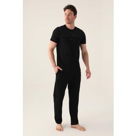 Arnetta 3010 Siyah Kısa Kol Erkek Pijama Takımı