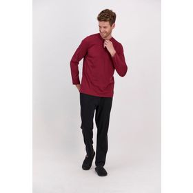 Arnetta Basic Koyu Kırmızı Erkek Uzun Kol Pijama Takımı