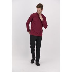 Arnetta Basic Koyu Kırmızı Erkek Uzun Kol Pijama Takımı