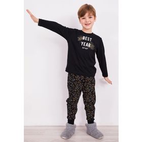 Arnetta Best Year Energy Siyah Uzun Kol Erkek Çocuk Pijama Takım