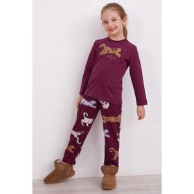 Arnetta Grateful Mor Uzun Kol Kız Çocuk Pijama Takım