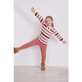Arnetta Rabbit Pembe Uzun Kol Kız Çocuk Pijama Takım