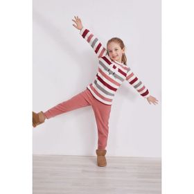 Arnetta Rabbit Pembe Uzun Kol Kız Çocuk Pijama Takım