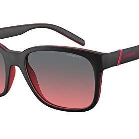 Arnette AN4320 Surry H Kare Mat Siyah Şeffaf Kırmızı Şeffaf Elli Kırmızı Koyu Gri Unisex Güneş Gözlüğü