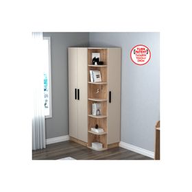 Arnetti Luses 3 Kapaklı 11 Raflı Atlantik Çam Bej 90 cm Gardırop
