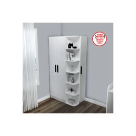 Arnetti Luses 3 Kapaklı 11 Raflı Beyaz 90 cm Gardırop